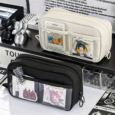Cute Multi Layer Pencil Case Pouch, Large Capacity Pen Case Bag, Durable Stationery Storage Bag For &Office