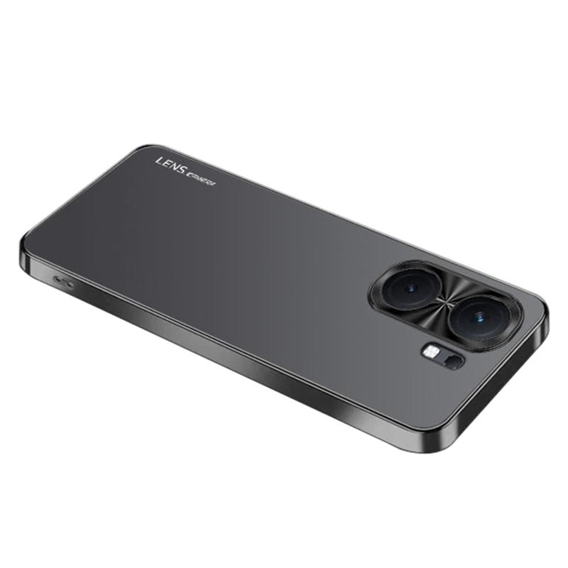 

Чехол для vivo iQOO Neo9 Pro 5G, противоударный, акрил+ТПУ, гальваническая металлическая рамка, чехол для телефона Black