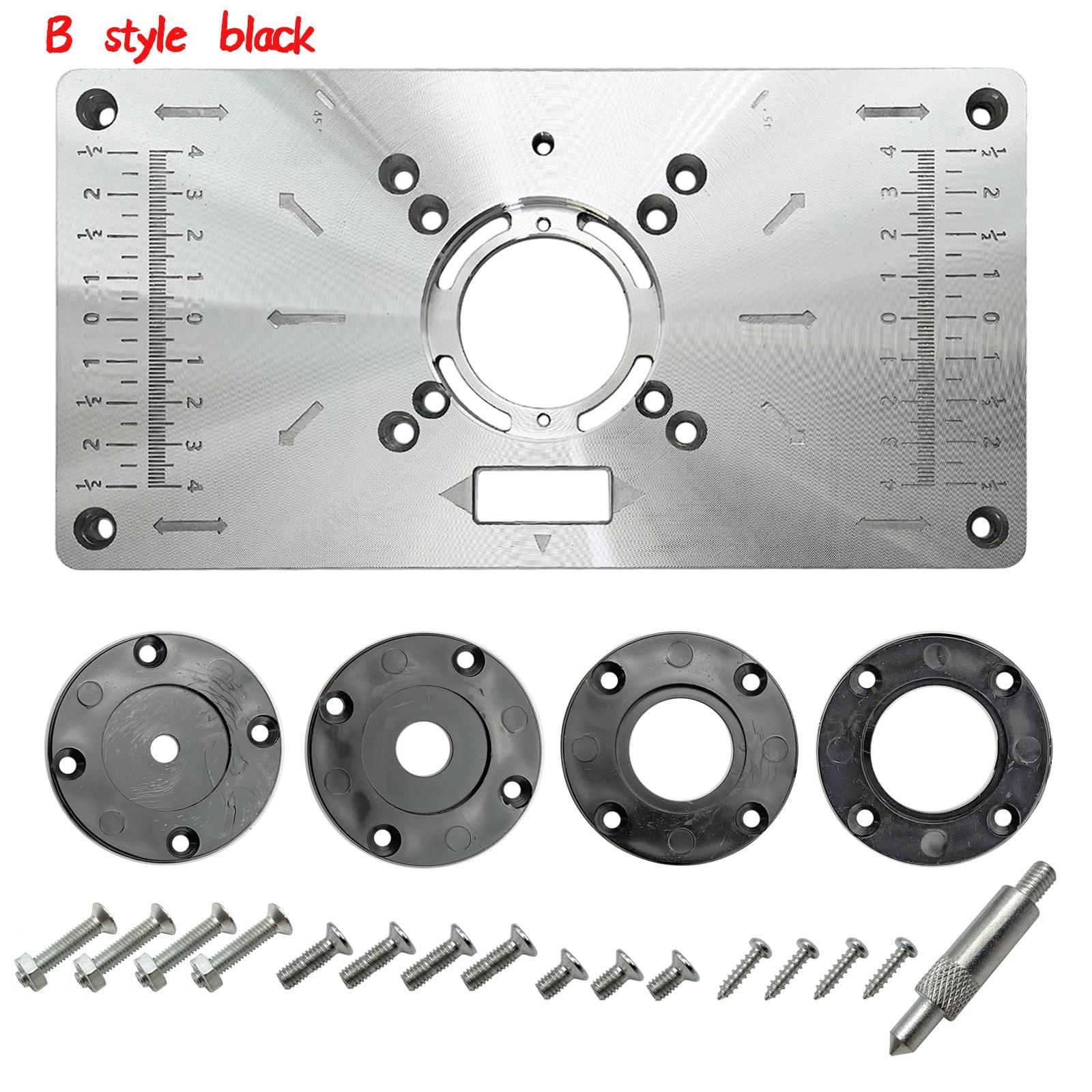 

Многофункциональный алюминиевый фрезерный стол, вставная пластина, триммер, гравировальный станок, деревообрабатывающий станок, фрезерная пластина Mesa De B style чёрный