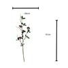 Realistic Artificial Blueberry Branch with Green Leaves, Faux Blue Berry Twig Stem, Simulation Fruit, Centerpiece DIY Floral Arrangement Accessories