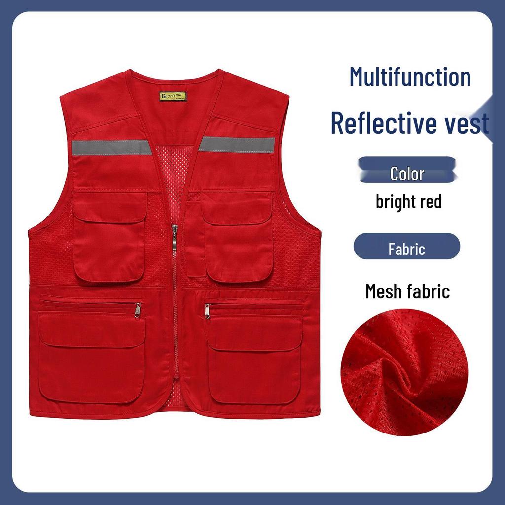 Reflective Mesh Breathable Safety Workwear for Food Delivery and Designated Drivers
