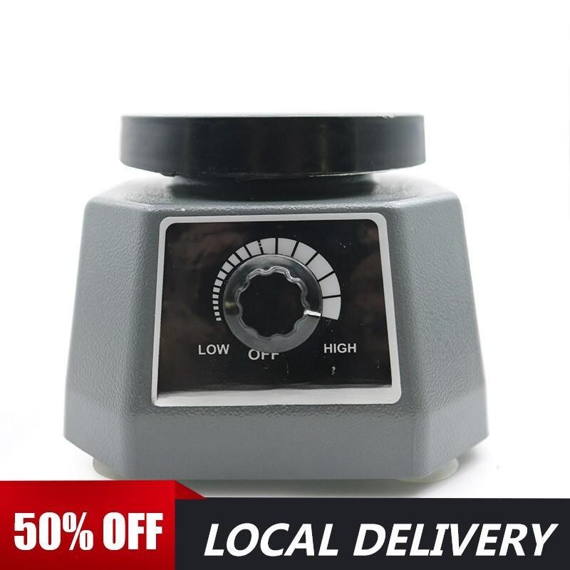 4'' Round Vibrator for Laboratory and Craft with Lamp Small Gypsum Variable Intensity Shaker Oscillator Dental Lab Equipment