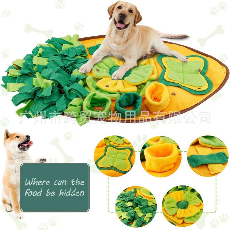 Interactive Snuffle Mat Dogs Cats - Plush Scent Tracking Toy With Crinkle Sound Non-Slip Base Mental Stimulation