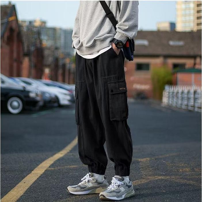 Multi-pocket overalls men's autumn new trendy brand loose large size casual pants student fashion leggings