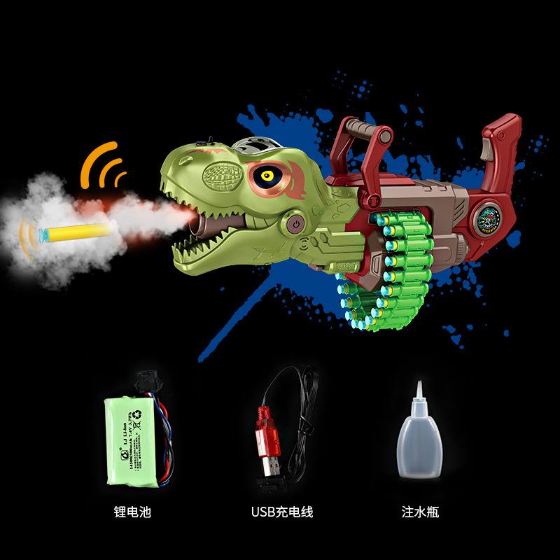 

Динозавр Спрей Мягкий Пулевой Пистолет Может Стрелять Детский Моделирующий Пластиковый Пулевой Пистолет Звук И Свет Взрывающийся Мальчик Игрушечный Пистолет красный