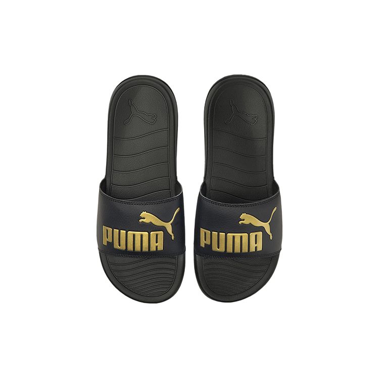 Puma Popcat 20 Slide Black Gold Unisex Sneakers Team-Gold 372279-20