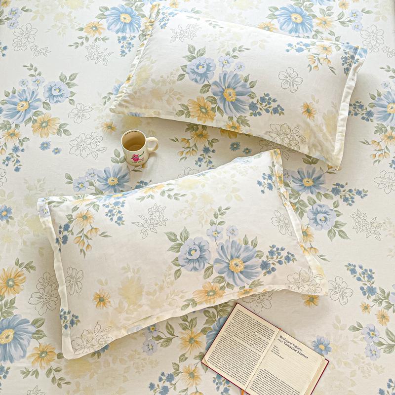 Cotton Pillowcases: Pure Cotton, Simple Style for Home, Dorms, Single & Double Rooms (Single/Pair)