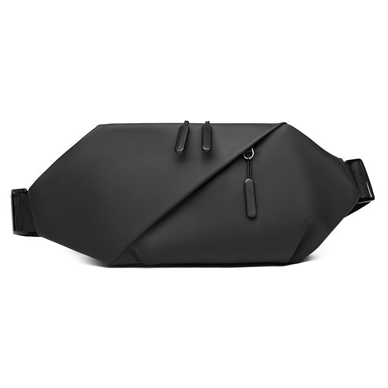 

Мужская поясная сумка Текстура Уличная сумка для бега для мобильного телефона Большая вместимость Водоотталкивающая Повседневная одноплечевая сумка-кроссбоди чёрный