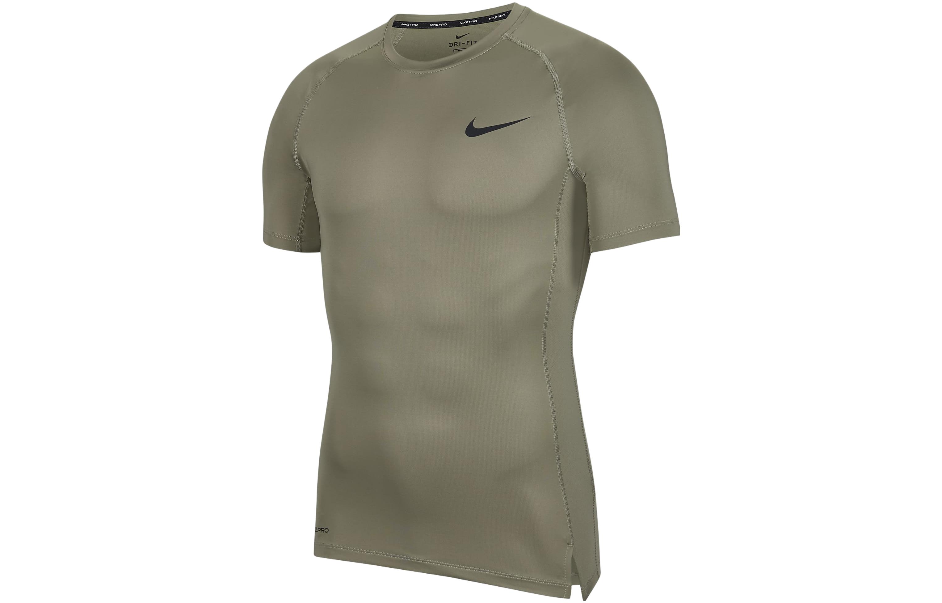 Nike T Shirt Men s Light Army Green/Black BV5632-320 S