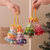 2026 Handmade Wool Knitted Mini Christmas Tree Ornaments for Car Interiors