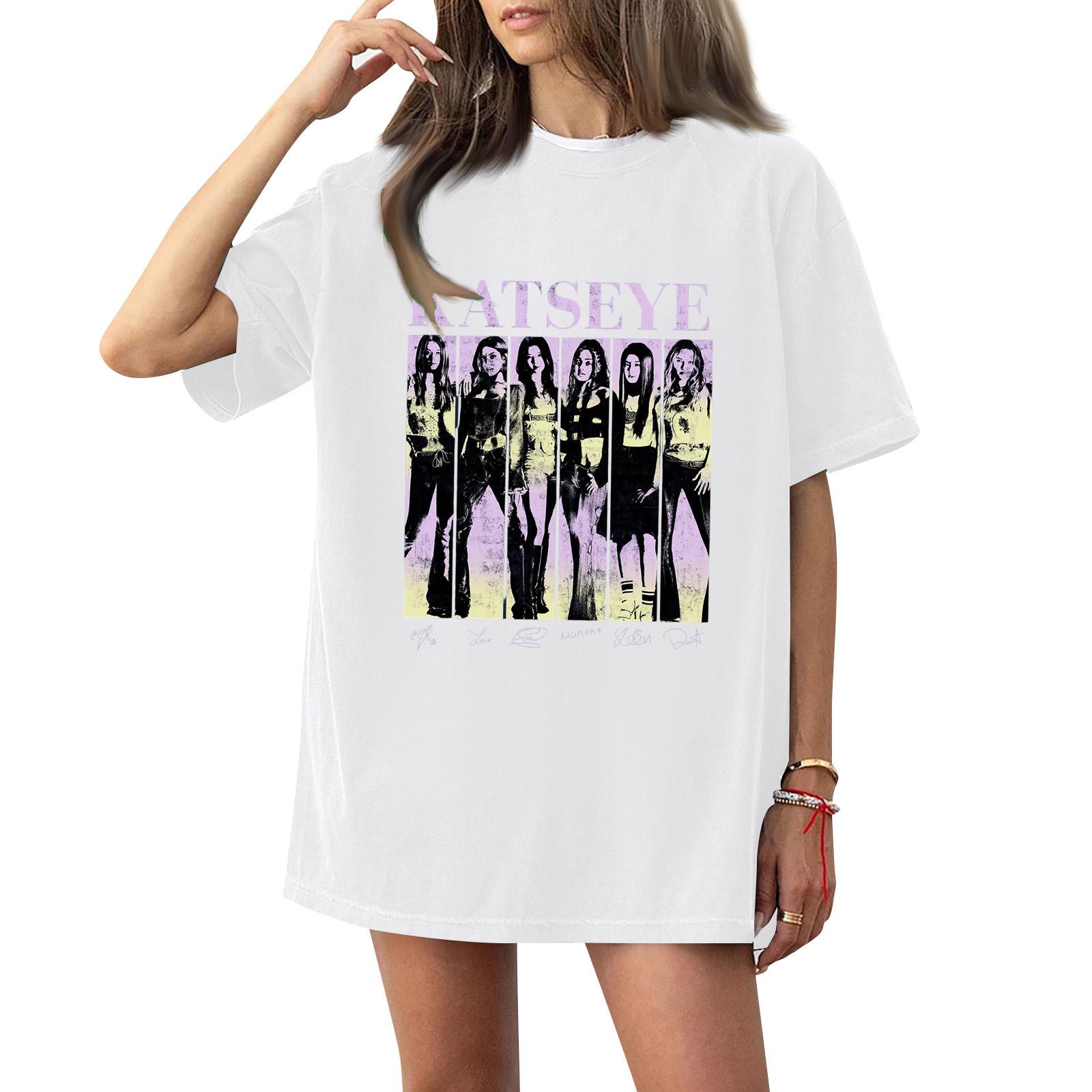 

Womens T Shirts Short Sleeve Shirts Pullover Summer Spring Tops Blouses XL білий