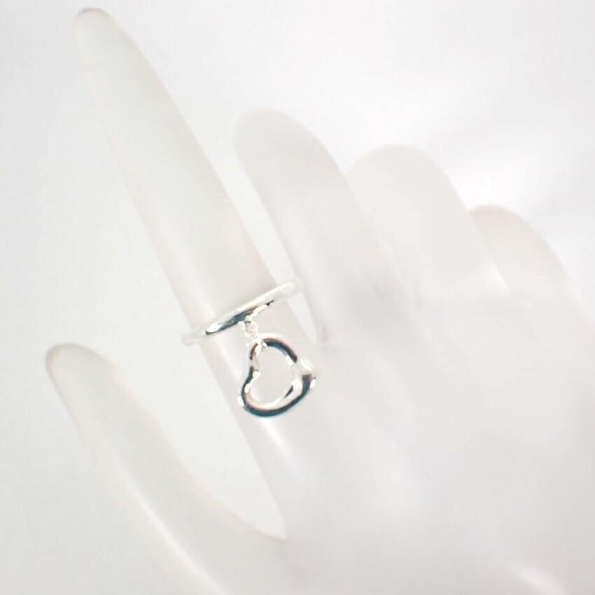 [Used] TIFFANY 925 Open Heart Ring / Size 7 / j9-3