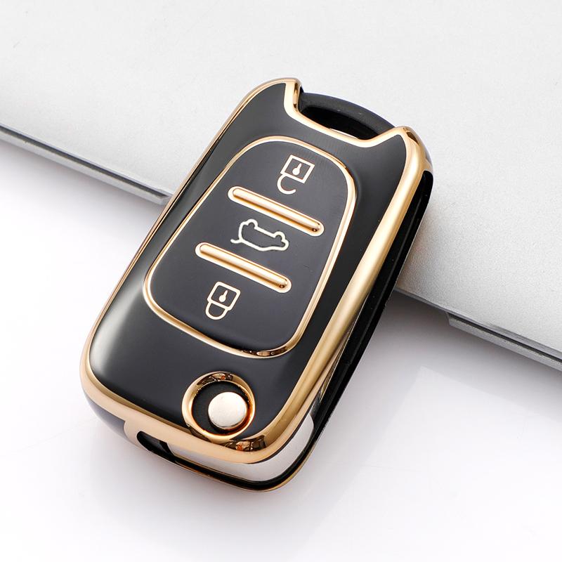 Car Key Cover Case Shell for Kia Rio K7 K5 Sportage Sorento Fashion Soft TPU For Hyundai Elantra Azera I20 I30 Veracruz Veloster