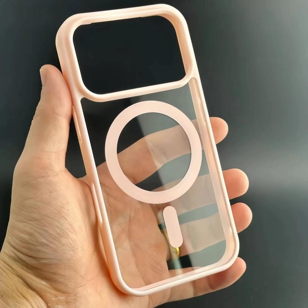 For Magsafe Magnetic Case For iPhone 17 Air 17Promax 16 15 14 Pro Max Plus 13 12 Mini 11 17Pro Phone Original Transparent Cover