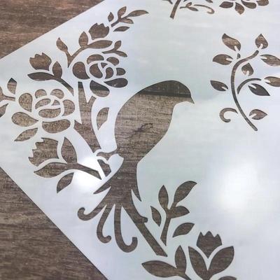 26cm Leaves DIY Layering Stencils Wall Painting Scrapbook Coloring ανάγλυφο άλμπουμ Πρότυπο διακοσμητικής κάρτας