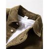 Heavyweight Vintage Corduroy Shirt for Men, Long-Sleeve Pure Cotton Outerwear, Trendy Brand Loose Casual Corduroy Jacket