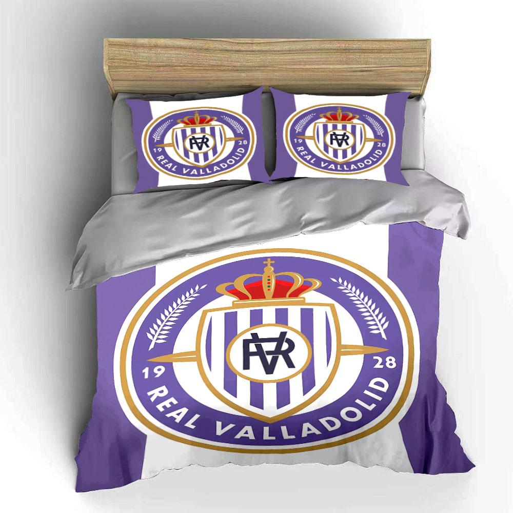 Purple Real Valladolid Logo Bedding Duvet Cover Set Duvet Cover Pillowcases (1*Duvet Cover 2*Pillowcases, without duvet insert)