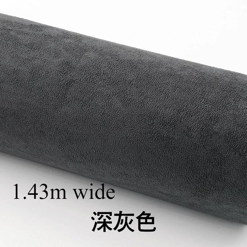 Self-adhesive Suede Fabric Thickened Elastic By Half A Meter for Car Decoration Gift Box Package Diy Sewing Cloth Wearable Black