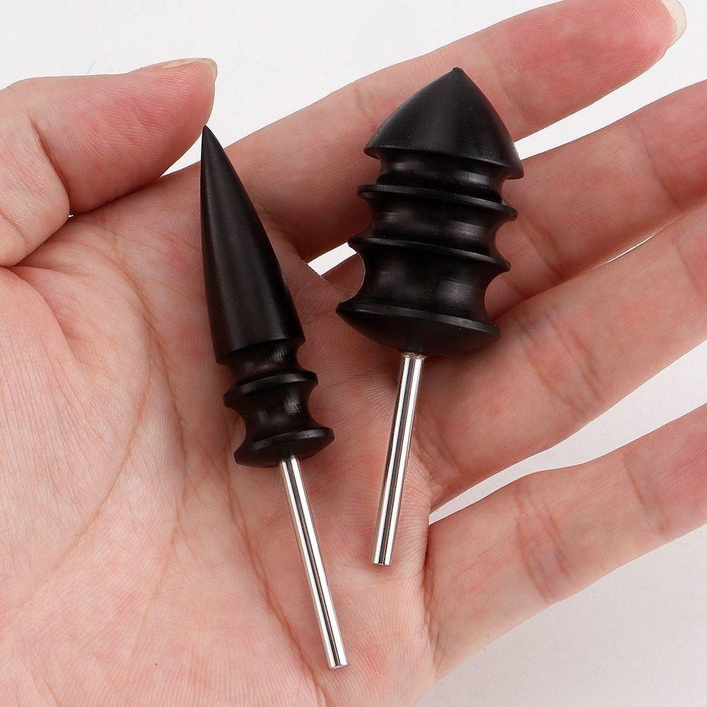 Black Leather Edge Polishing Slicker Handmade Electric Polishing Slicker Leather Burnisher  Craft