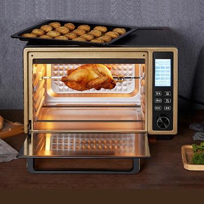 Paslanmaz Çelik Dönen Air Fryer Çatalı Fırında Tavuk Şişi Balık Et Izgara Rafı Çubukları Barbekü Aletleri Fırın Aksesuarları