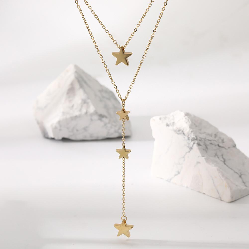 Fashionable Minimalist Star Tassel Pendant Necklace For Women With Alluring Pearl Accents