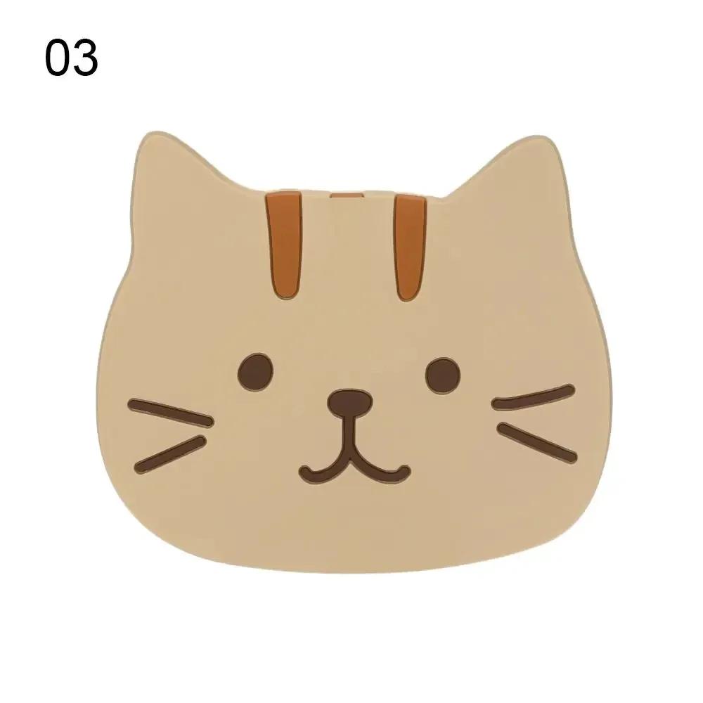 Cute Cat Cup Coasters Reusable Silicone Drink Coasters Non Slip Washable Heat Resistant Glass Cup Rubber Pad Mat Novelty