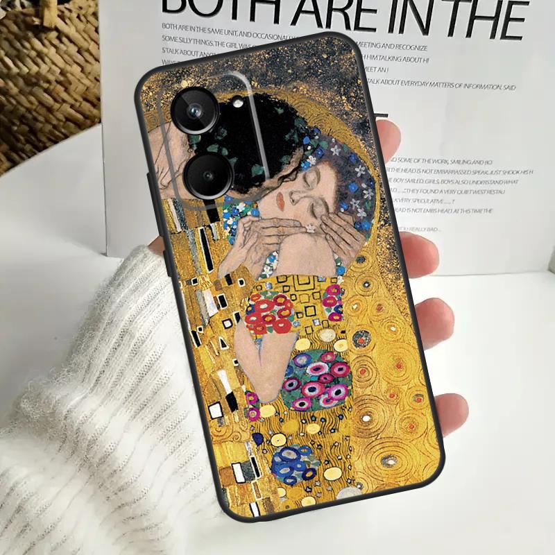 The Kiss Gustav Klimt Painting For Realme 15 10 11 12 13 14 Pro Plus C65 C67 C63 C61 C55 C51 C53 C35 C75 GT6 GT7 Pro Case