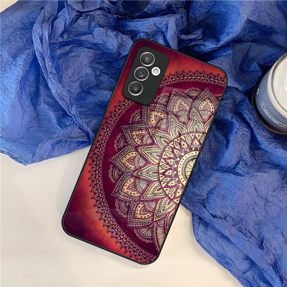 Mandala Chakra Yoga Phone Case for Samsung S25 S24 S30 S21 S23 S20 S22 Fe S10 E S9 Note 20 Pro Ultra Plus glass Cover