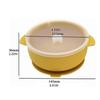 2 Pcs BPA Free Silicone Waterproof Baby Suction Bowl with Lid Training Spoon Set Non-Slip Learning Feeding Food Dish Mint Green