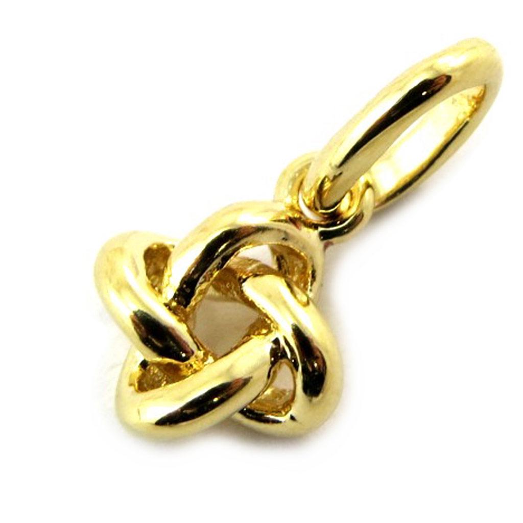 Les Trésors De Lily [N4040] - Gold Plated 'Knot' Pendant - 9x7 Mm