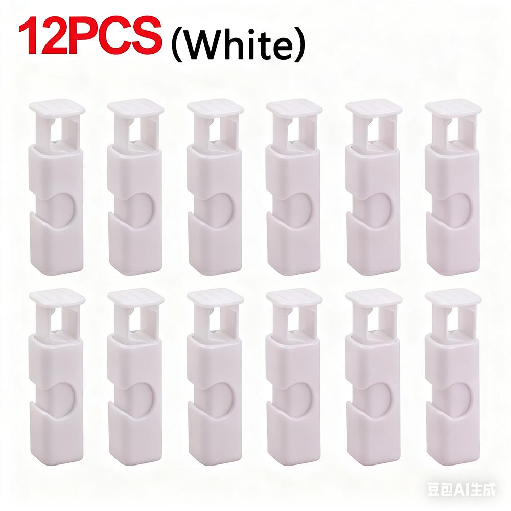 

12 шт. зажимов для хлебных пакетов, многоразовые пластиковые зажимы для свежих продуктов, зажимы для закусочных пакетов, пружинные зажимы для хранения на кухне