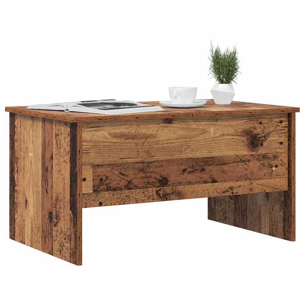 Coffee Table Reclaimed Wood Look 102 x 50.5 x 46.5 cm Wood Based Panel