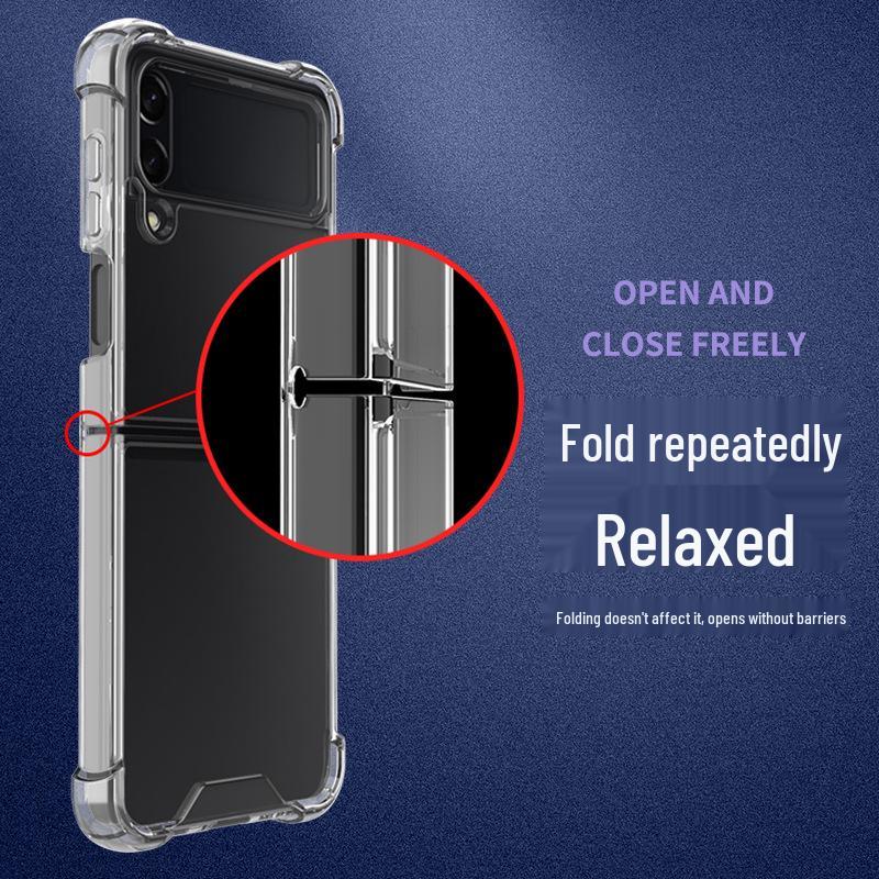 Samsung Z Flip Series Foldable Phone Transparent Drop-Proof Case