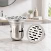 Fits 50mm / 1.97in Pipe Floor Drain Round Shower Floor Drain Floor Waste Drain  Floor Drainage