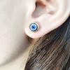 European American Turkey Devil's Eye Stud Earrings Retro Oil Drop Eye Earrings