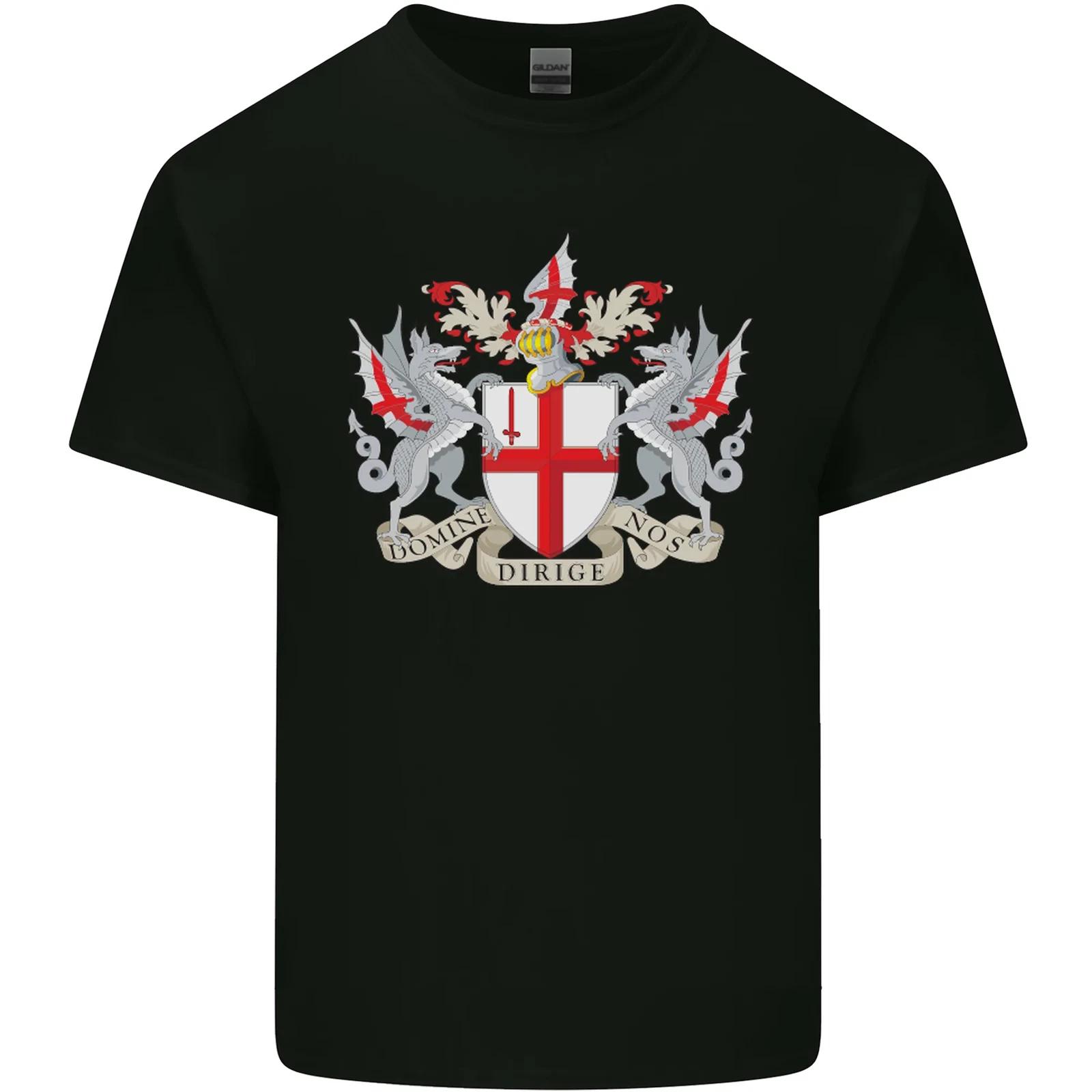 London Coat of Arms St Georges Day England Kids T-Shirt Childrens 2XL