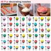 82pcs/sets Cream Cake Decorating Pastry Baking Accessories Nozzle Stainless Decorating Mouth Cream Scraper Cake Baking Tools
