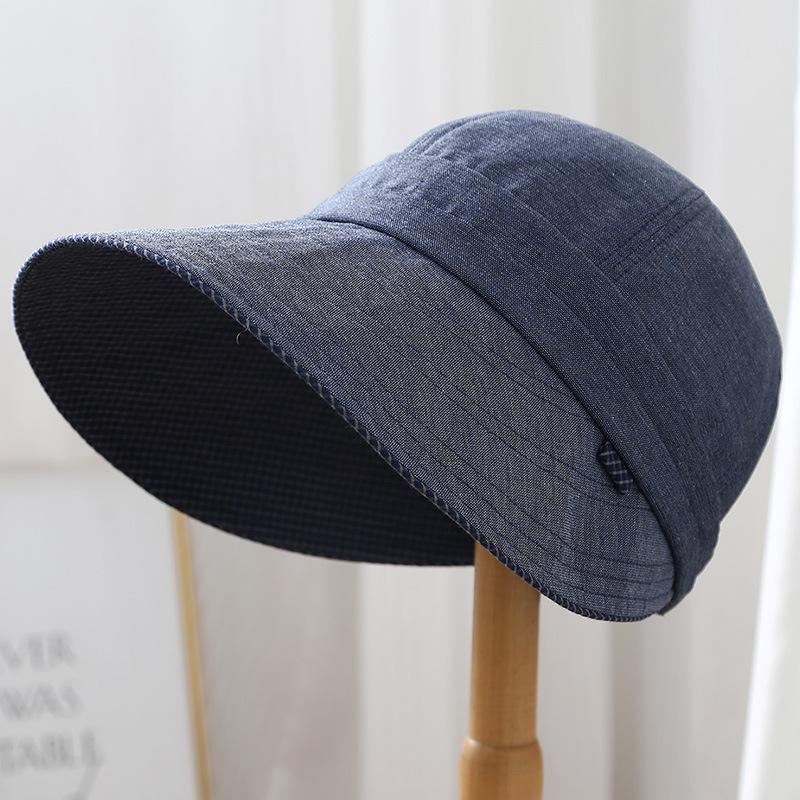 Spring and summer new Japanese UV sunscreen hat shows a small face foldable bucket hat travel hat big