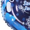Aufblasbarer Snow-Tube-Schlitten mit Doppelgriffen, Ski-Ring-Ventil-Design, robustes Winter-Outdoor-Spielzeug für Kinder und Erwachsene