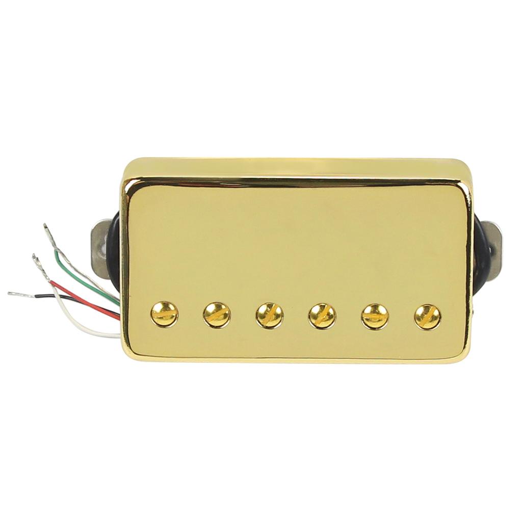 FLEOR Humbucker Pickup LP Electric Guitar Pickup Ceramic Magnet Neck or Bridge,Black/Gold Choose