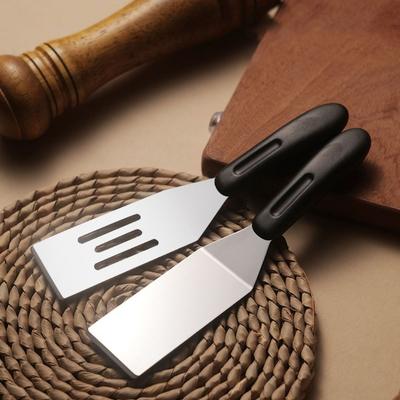 Verbrühschutzgriff Grillspatel Edelstahl Kuchenheber Spatel Teppanyaki Spatel BBQ