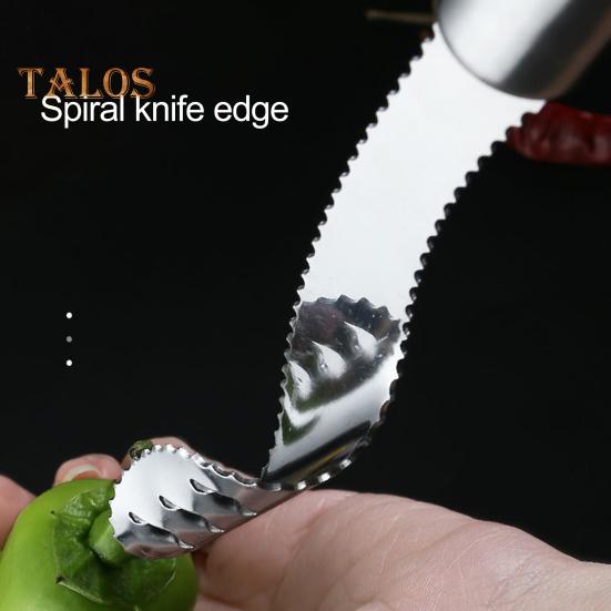 2Pcs Chilli Pepper Core Remover Stainless Steel Sharp Blade Easy Twist Remove Seeds Food Grade Material Kitchen Tool