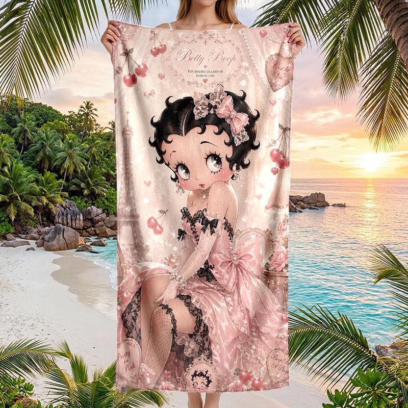 Large Beach Towel Quick Dry Absorbent Towel For Beach IndoorBetty Boop