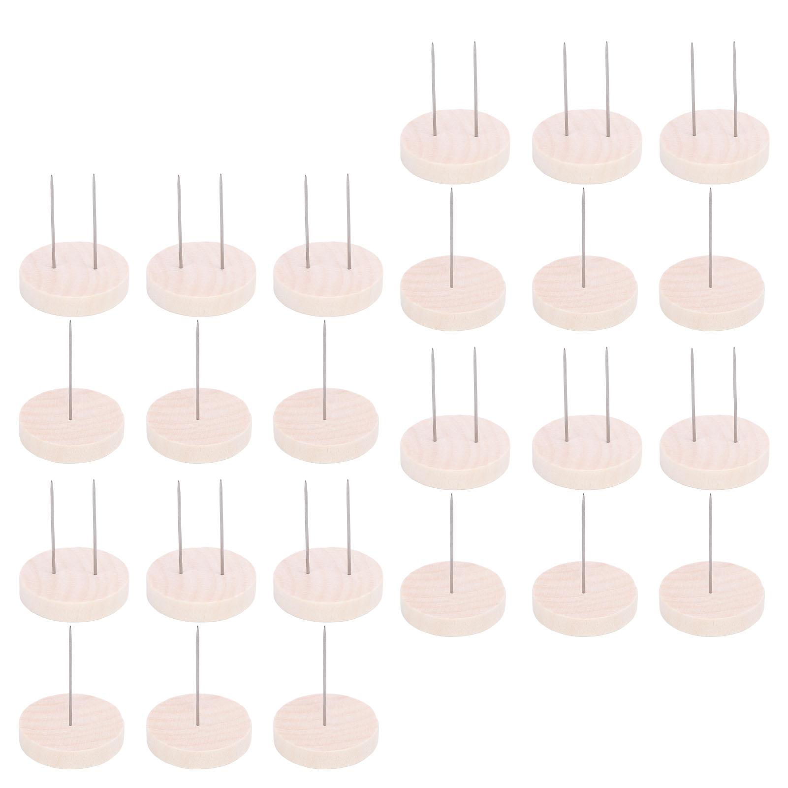 

24 Pcs Crochet Doll Stand 12 Single Needle 12 Double Needle Wooden Knitted Doll Display Holder