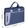 1pcs File bag canvas zipper large capacity men's official documents women's hand-held multi-layer handbag