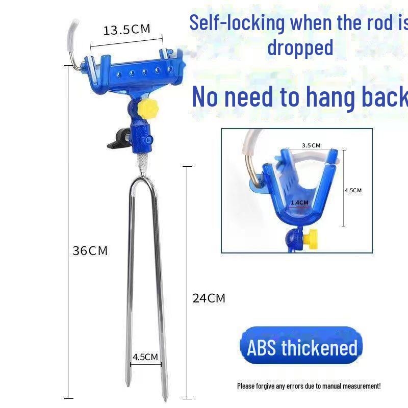 

Самоблокирующийся кронштейн для крепления башенки для морской удочки - платформа с заземлением ABS thickened self-locking bracket синий
