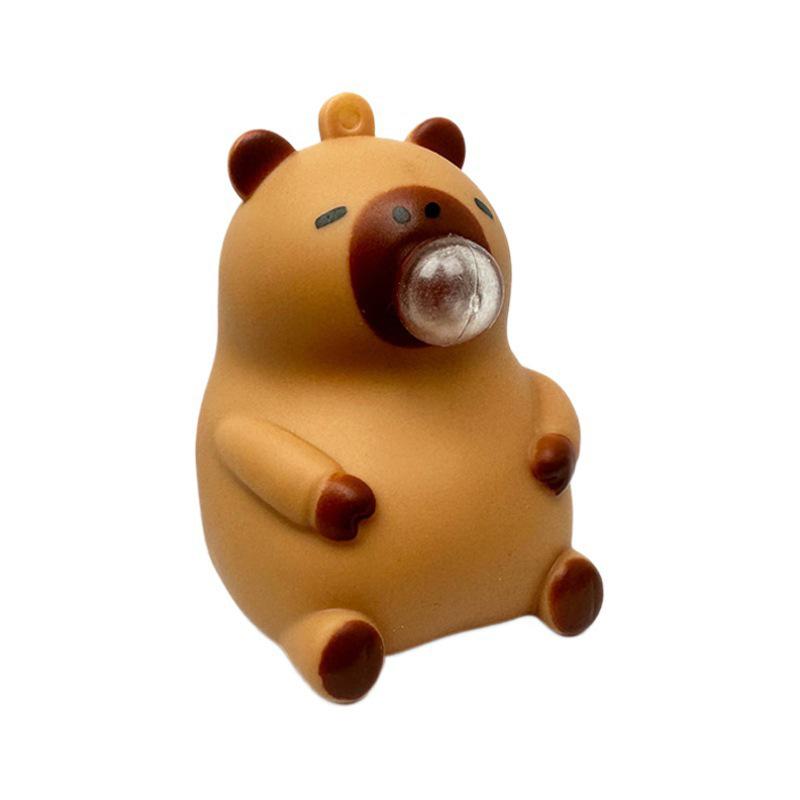 Creative Capybara Bubble Blowing Squeeze Toy: Viral Decompression Toy for Kids and Stress Relief