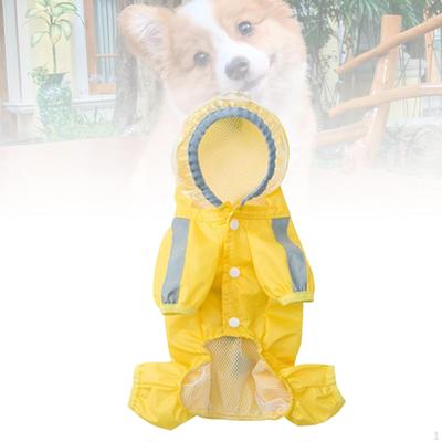 Psí pláštěnka Bunda do deště Kreslený dinosaurus s otvorem pro vodítko Venkovní oblečení pro zvířata Poncho