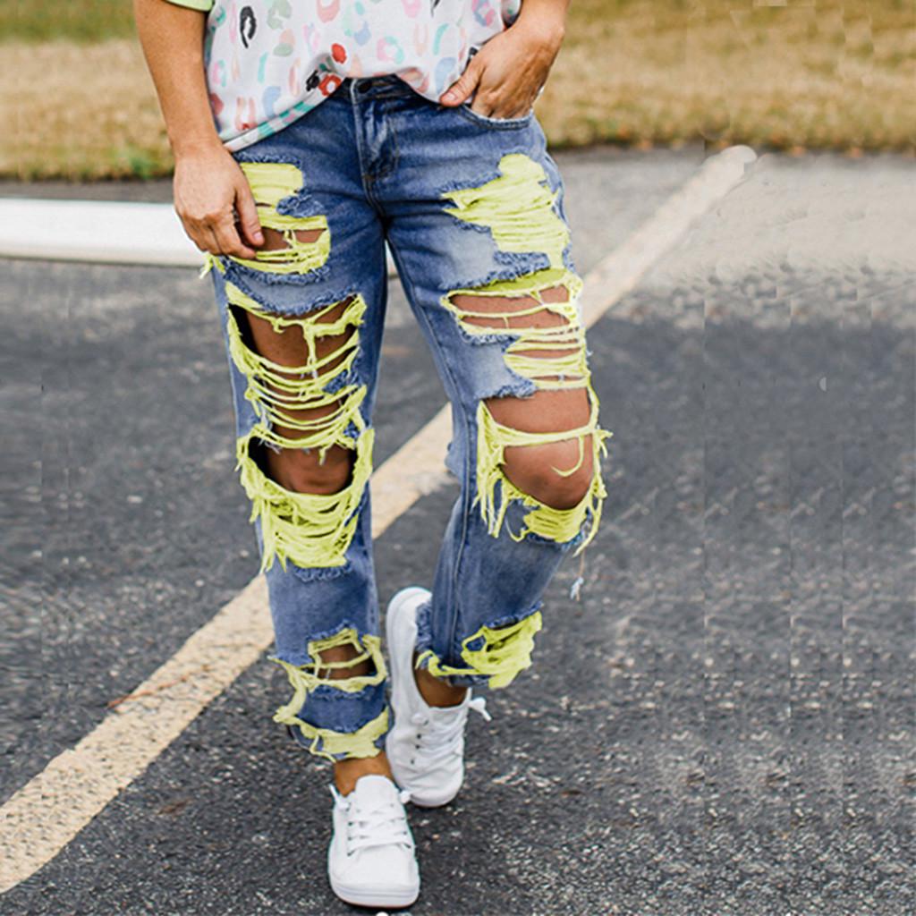 Buy Women Fashion Jeans Casual Jeans 