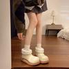 Cute Round Toe Platform Color Blocking Ladies Shoes Sale Designer Luxury Winter 2025 Novelty Fashion Plush Women's Snow Boots